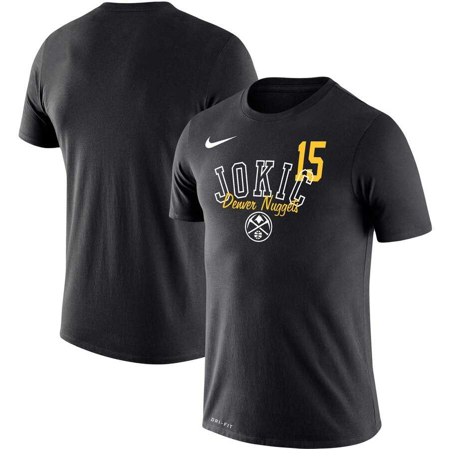 Denver Nuggets Nikola Jokic Nike Player Performance T-Shirt Black,We sell and wholesale Denver Nuggets Nikola Jokic Nike Player Performance T-Shirt Black on line form chian!